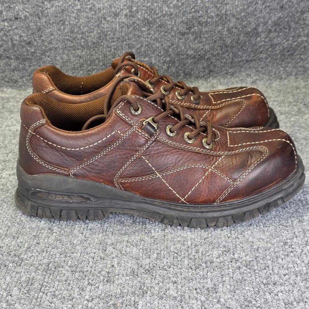 Vintage Y2K GBX Leather Chunky Shoes Boots Goth Lace Up US Mens 12